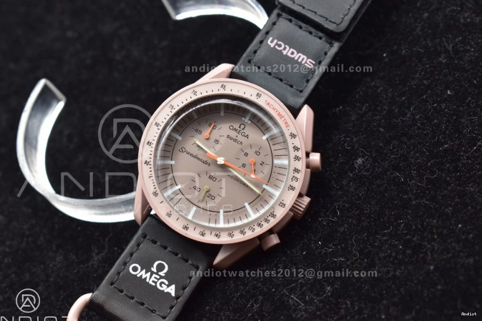 Omega on Jupiter Swatch x Mission Nylon Strap Bioceramic to Quartz Moonwatch 0224
